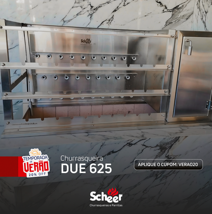 Scheer DUE 625 Rotating Grill with Grate and Brazier
