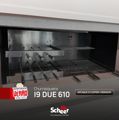 Rotating Grill with Scheer I9 DUE 610 Grate