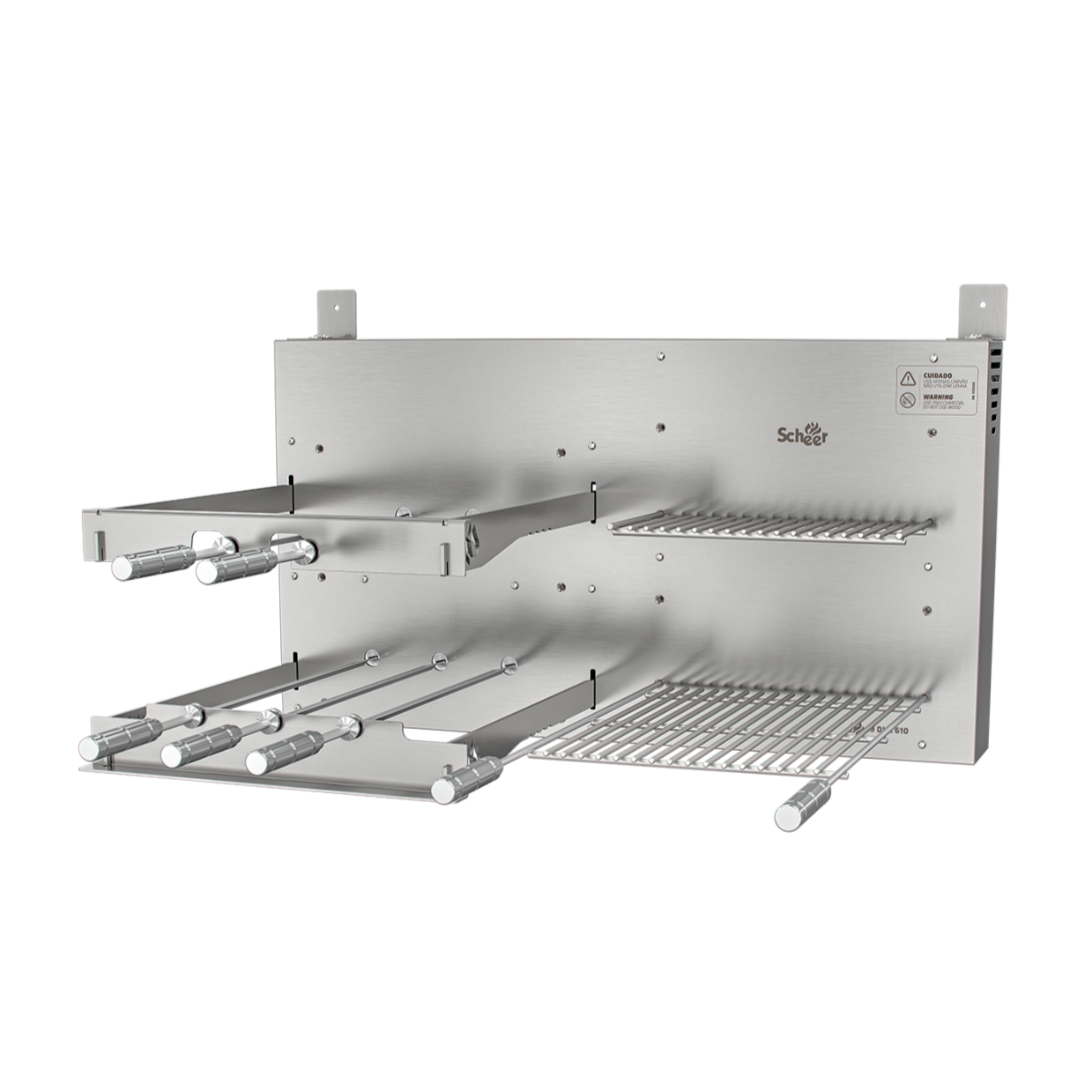 Churrasqueira Rotativa com Grelha Scheer I9 DUE 610
