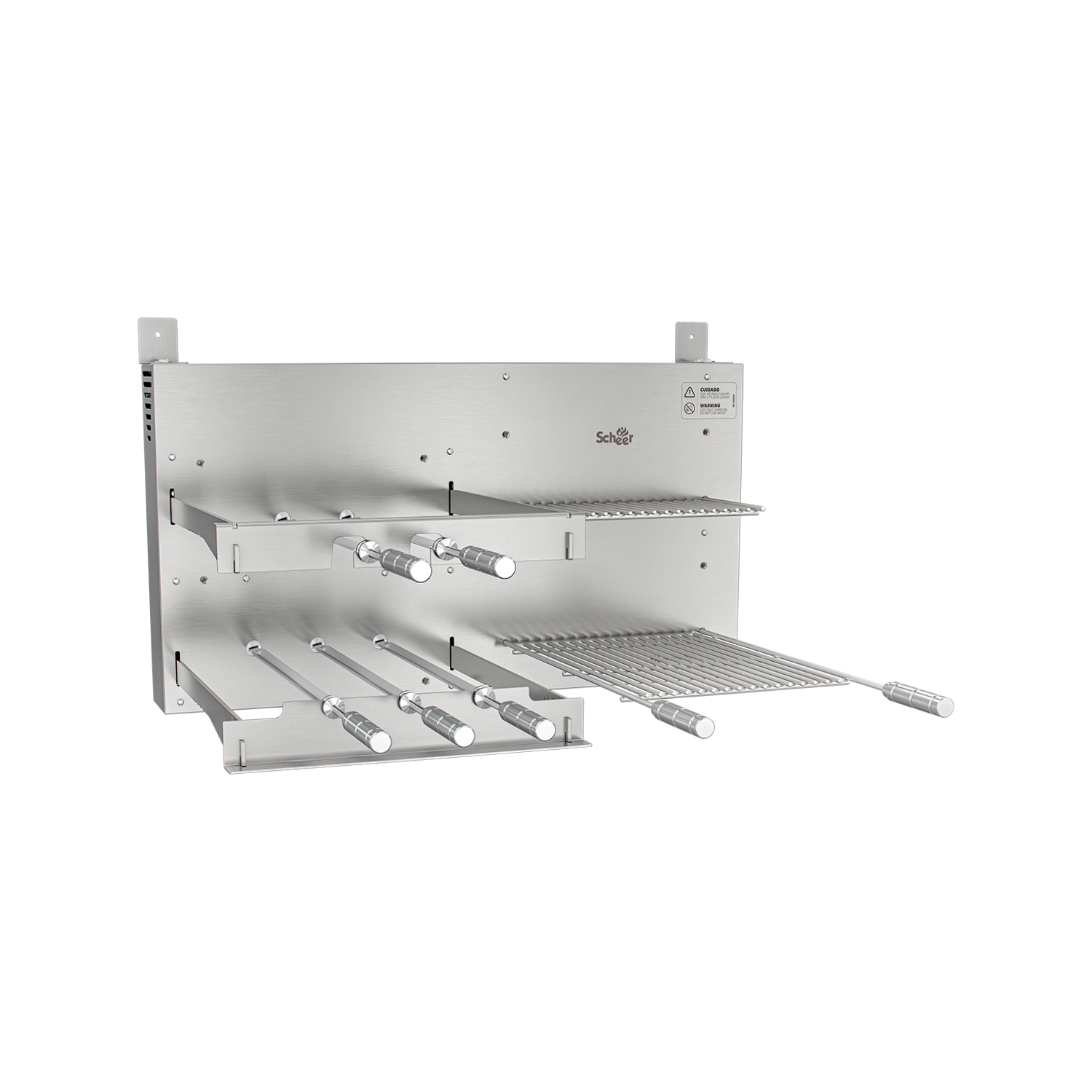 Churrasqueira Rotativa com Grelha Scheer I9 DUE 610