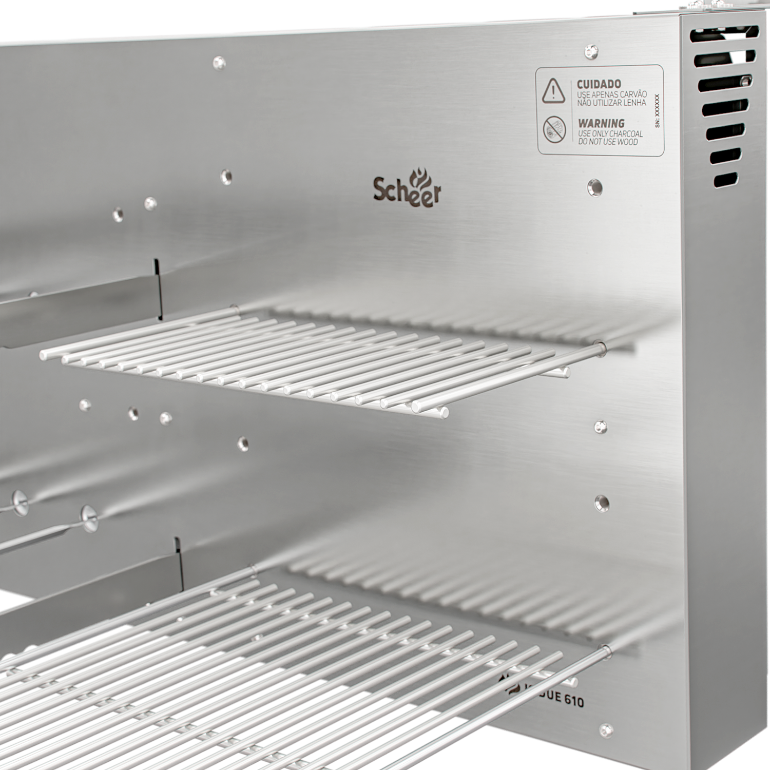 Churrasqueira Rotativa com Grelha Scheer I9 DUE 610