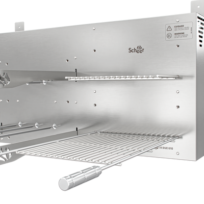 Churrasqueira Rotativa com Grelha Scheer I9 DUE 610