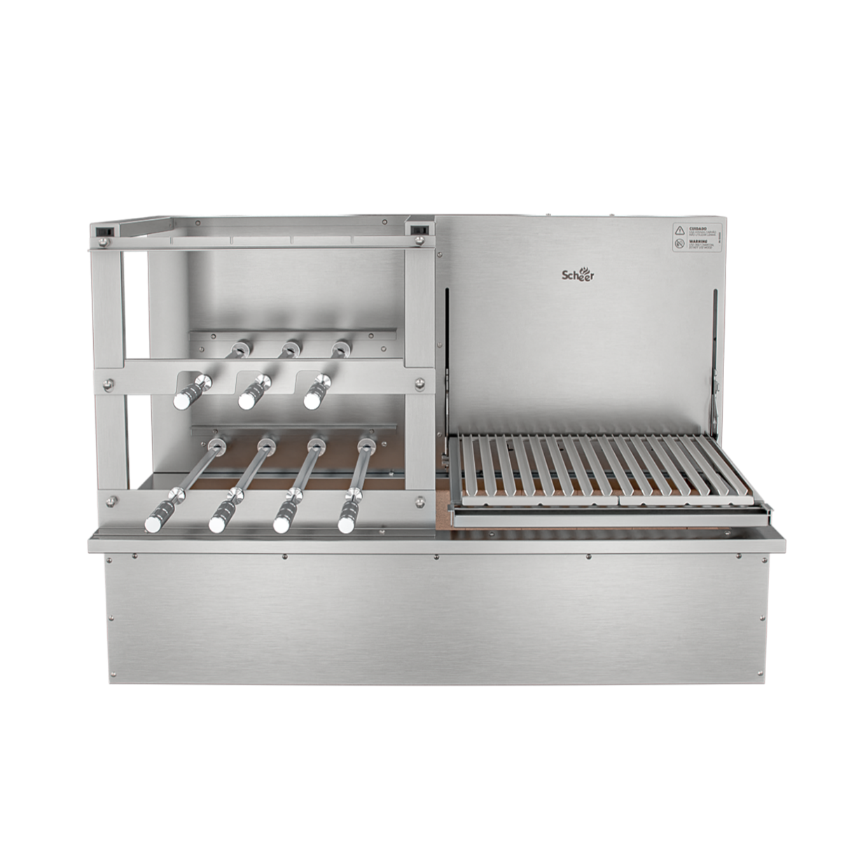 Churrasqueira Rotativa e Grelha Automática para Bancada Cooktop Scheer DUE 600