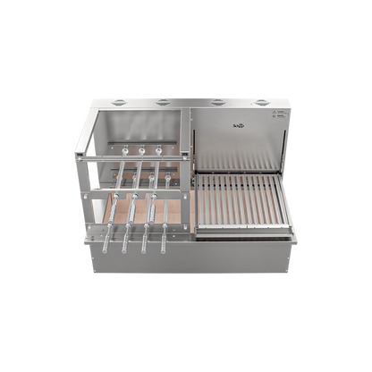 Churrasqueira Rotativa e Grelha Automática para Bancada Cooktop Scheer DUE 600