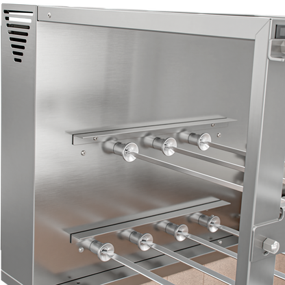 Churrasqueira Rotativa e Grelha Automática para Bancada Cooktop Scheer DUE 600