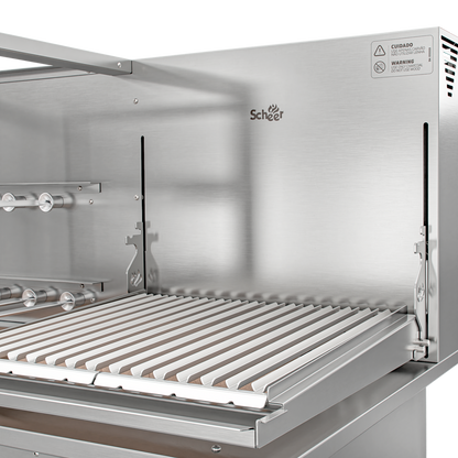 Churrasqueira Rotativa e Grelha Automática para Bancada Cooktop Scheer DUE 600