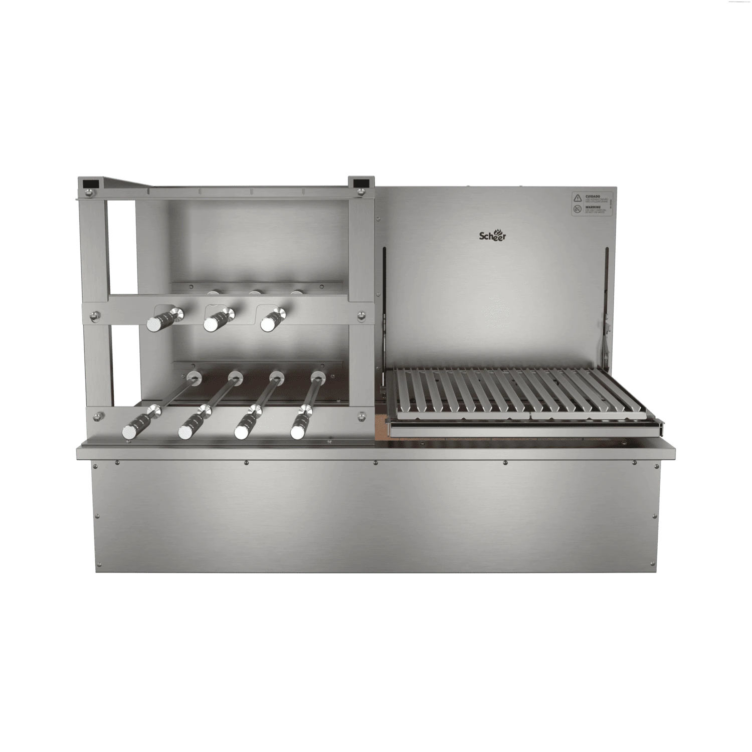 Churrasqueira Rotativa e Grelha Automática para Bancada Cooktop Scheer DUE 600