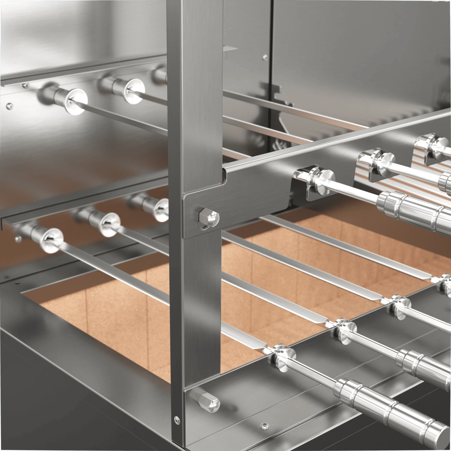 Churrasqueira Rotativa e Grelha Automática para Bancada Cooktop Scheer DUE 600