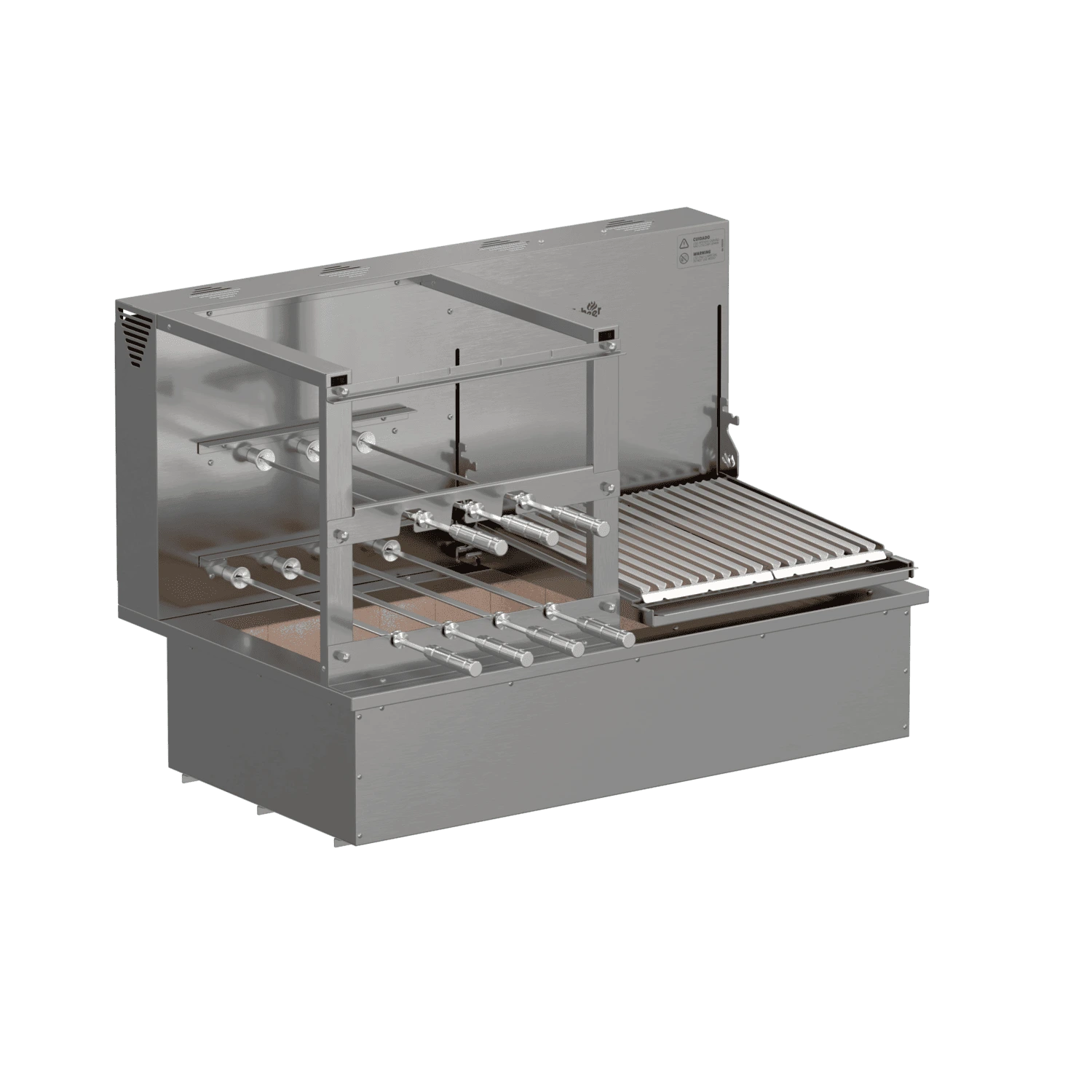 Churrasqueira Rotativa e Grelha Automática para Bancada Cooktop Scheer DUE 600