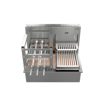 Churrasqueira Rotativa e Grelha Automática para Bancada Cooktop Scheer DUE 600