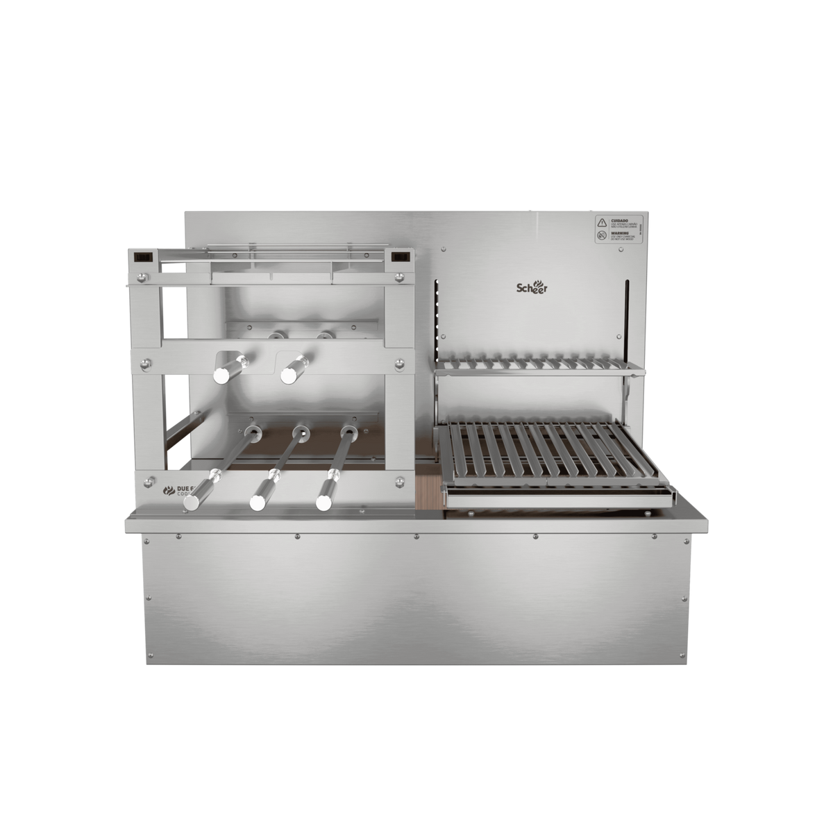 Churrasqueira Rotativa e Grelha Automática para Bancada Cooktop Scheer DUE 600