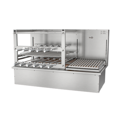 Churrasqueira Rotativa com Grelha Automática para Bancada Cooktop Scheer DUE 605