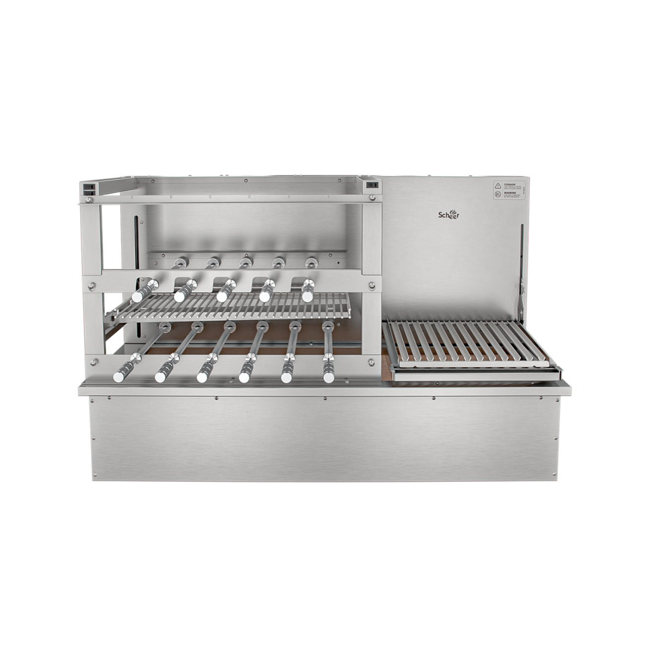 Churrasqueira Rotativa com Grelha Automática para Bancada Cooktop Scheer DUE 605