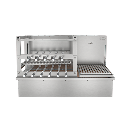 Churrasqueira Rotativa com Grelha Automática para Bancada Cooktop Scheer DUE 605