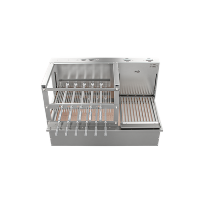 Churrasqueira Rotativa com Grelha Automática para Bancada Cooktop Scheer DUE 605