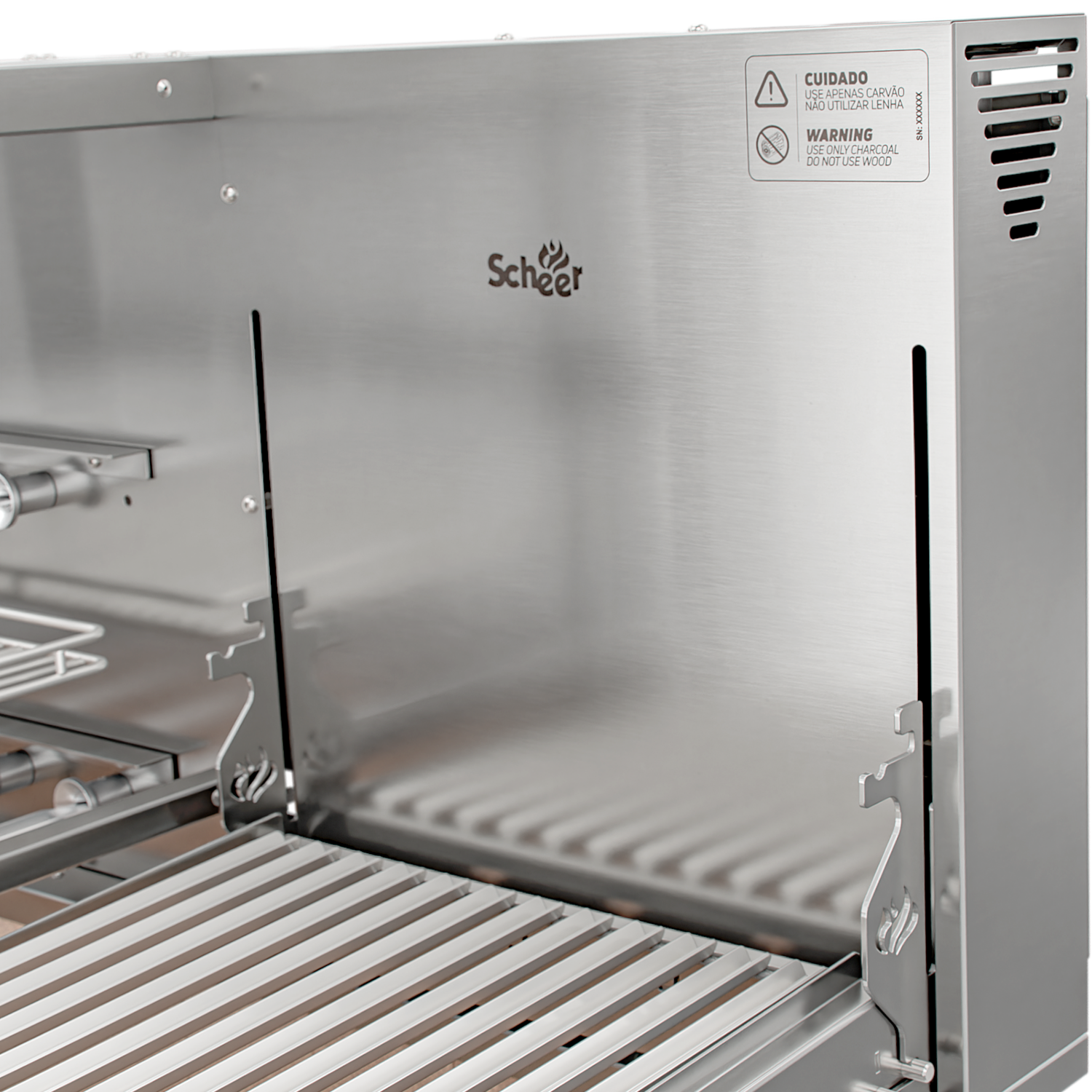 Churrasqueira Rotativa com Grelha Automática para Bancada Cooktop Scheer DUE 605
