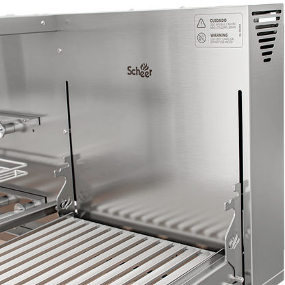 Churrasqueira Rotativa com Grelha Automática para Bancada Cooktop Scheer DUE 605