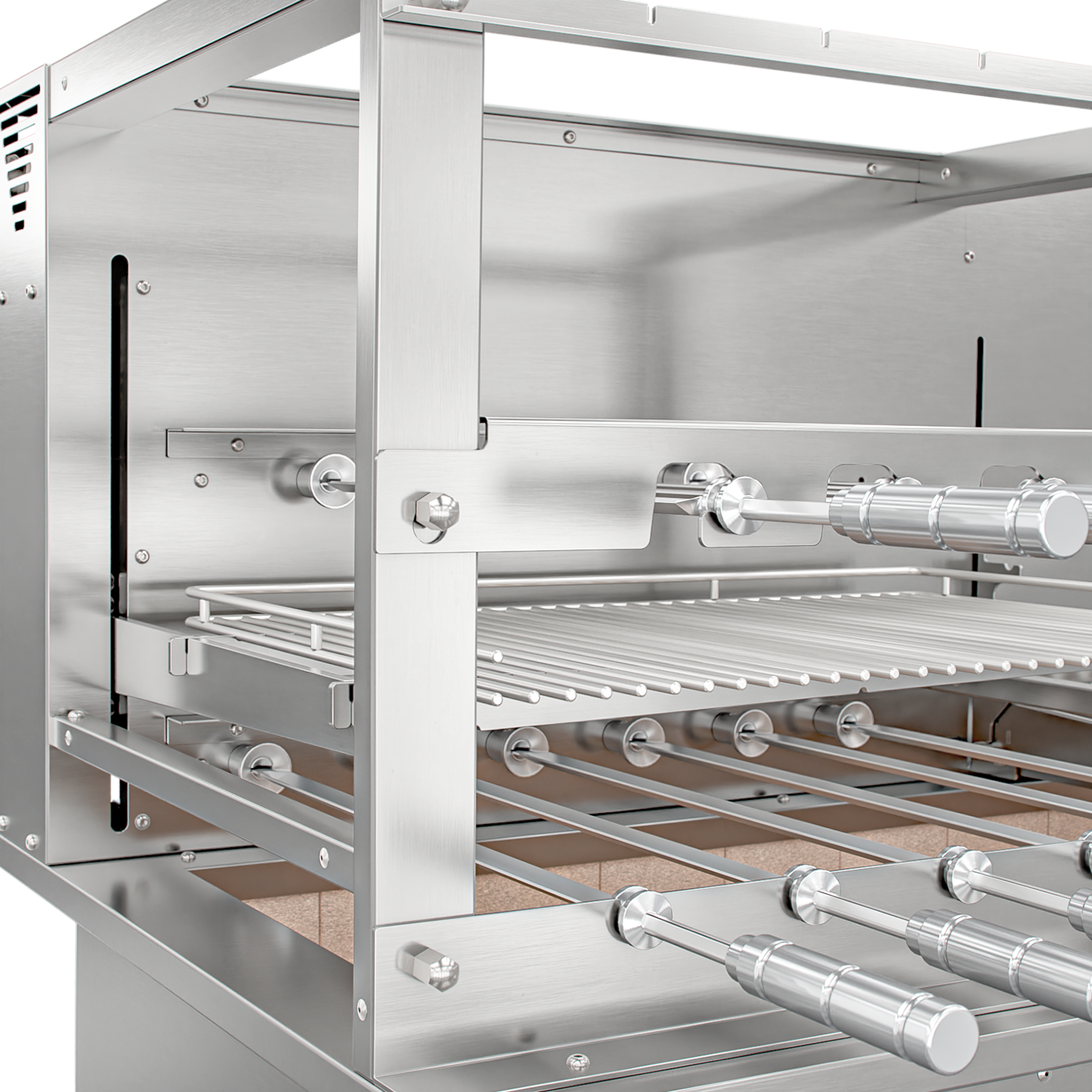 Churrasqueira Rotativa com Grelha Automática para Bancada Cooktop Scheer DUE 605