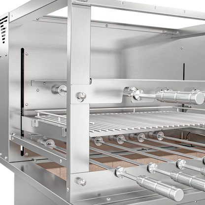 Churrasqueira Rotativa com Grelha Automática para Bancada Cooktop Scheer DUE 605