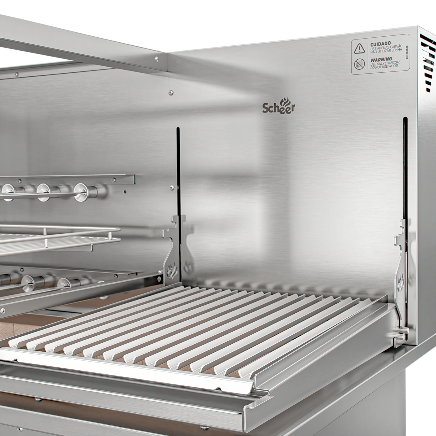 Churrasqueira Rotativa com Grelha Automática para Bancada Cooktop Scheer DUE 605