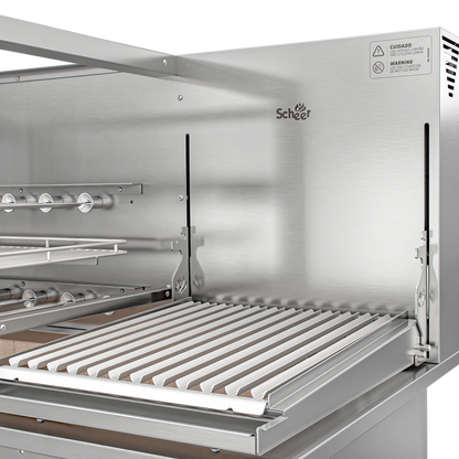 Churrasqueira Rotativa com Grelha Automática para Bancada Cooktop Scheer DUE 605