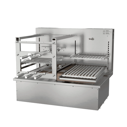 Churrasqueira Rotativa com Grelha Automática para Bancada Cooktop Scheer DUE 605
