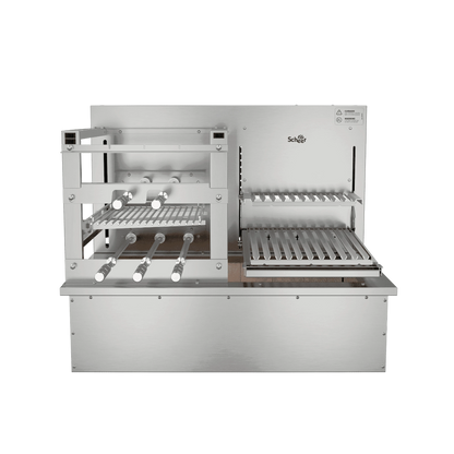 Churrasqueira Rotativa com Grelha Automática para Bancada Cooktop Scheer DUE 605