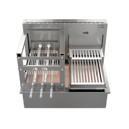 Churrasqueira Rotativa com Grelha Automática para Bancada Cooktop Scheer DUE 605