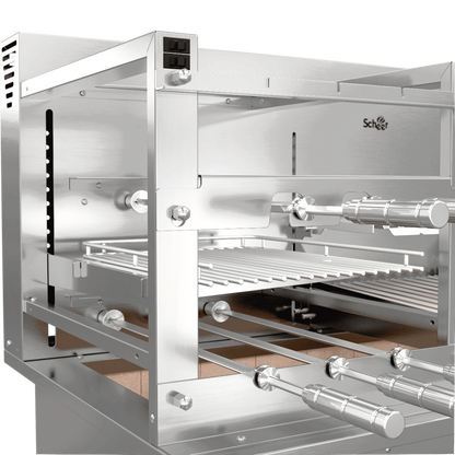 Churrasqueira Rotativa com Grelha Automática para Bancada Cooktop Scheer DUE 605