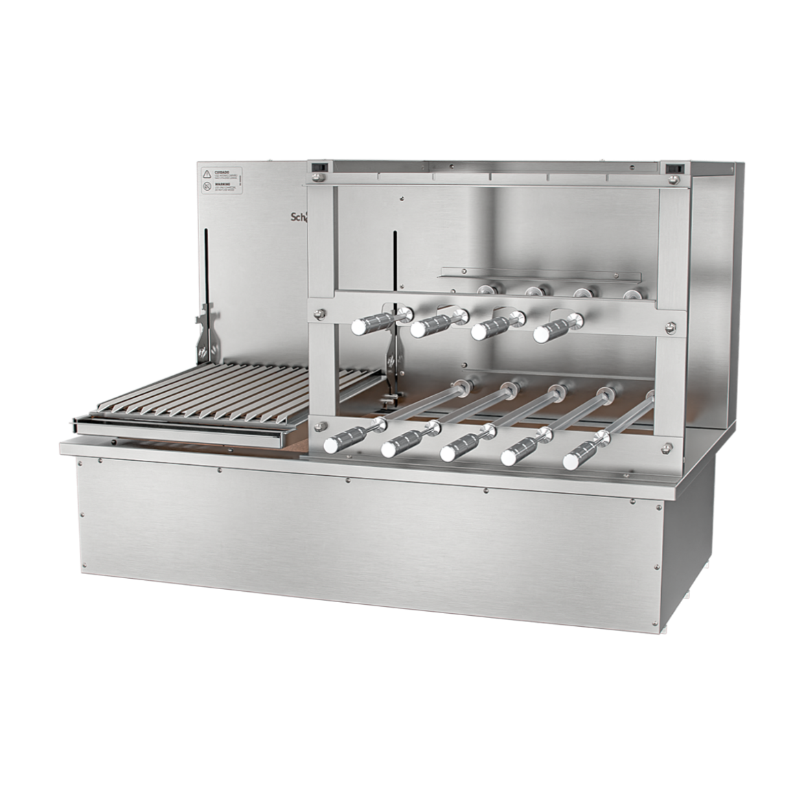 Churrasqueira Rotativa com Grelha para Bancada Cooktop Scheer DUE 610