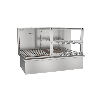 Churrasqueira Rotativa com Grelha para Bancada Cooktop Scheer DUE 610