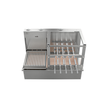 Churrasqueira Rotativa com Grelha para Bancada Cooktop Scheer DUE 610