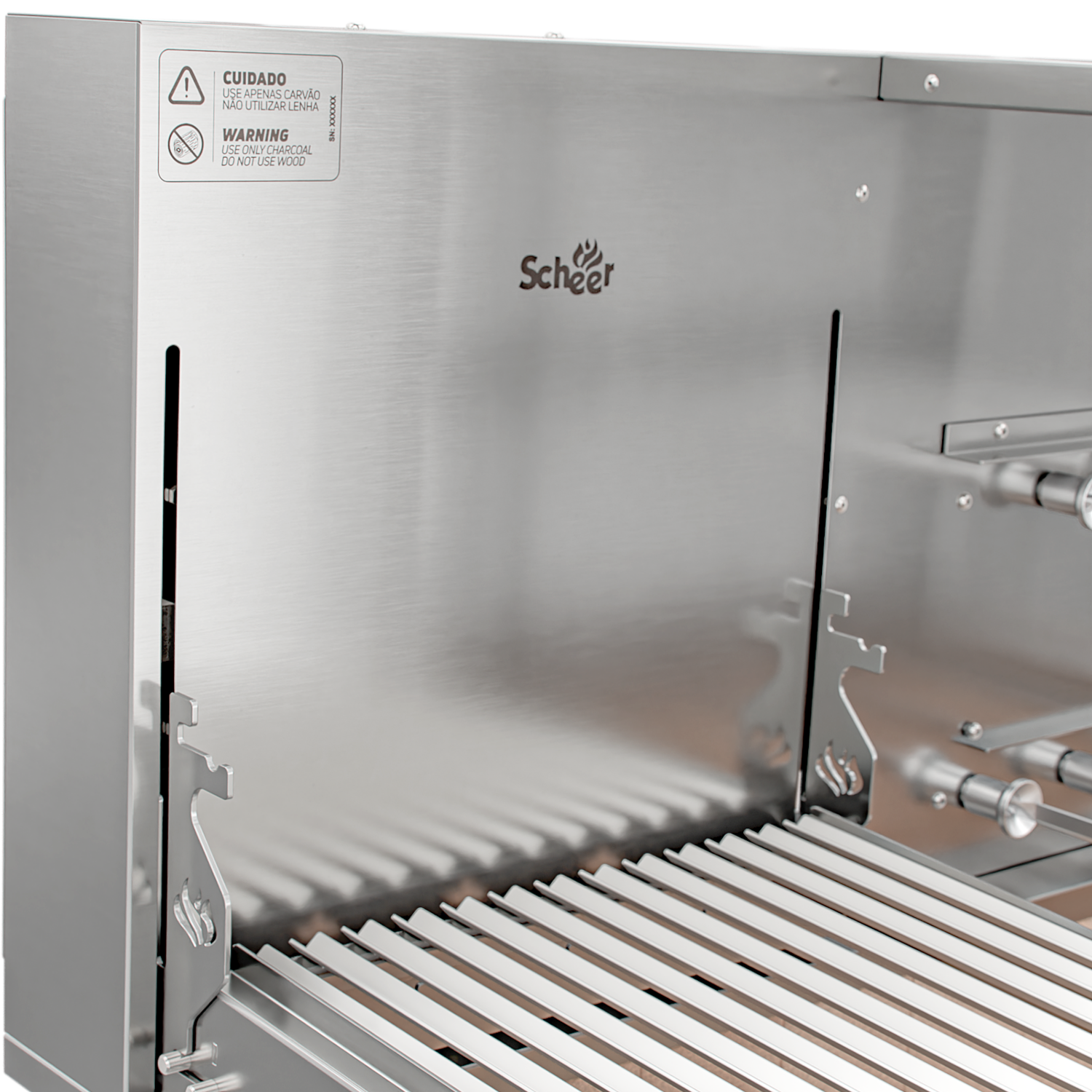 Churrasqueira Rotativa com Grelha para Bancada Cooktop Scheer DUE 610