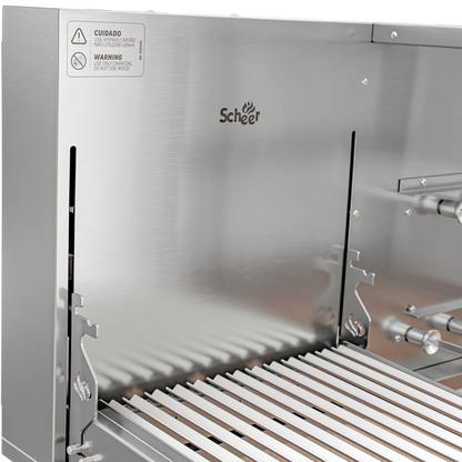 Churrasqueira Rotativa com Grelha para Bancada Cooktop Scheer DUE 610