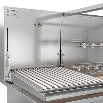 Churrasqueira Rotativa com Grelha para Bancada Cooktop Scheer DUE 610