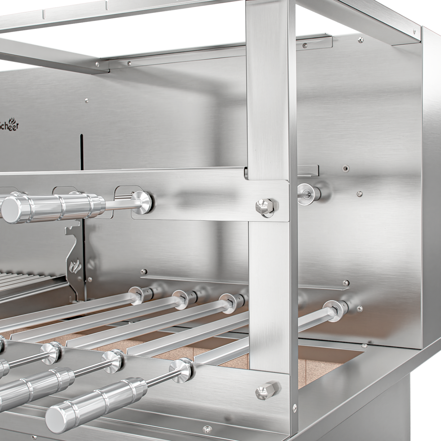Churrasqueira Rotativa com Grelha para Bancada Cooktop Scheer DUE 610