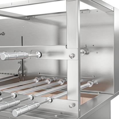 Churrasqueira Rotativa com Grelha para Bancada Cooktop Scheer DUE 610