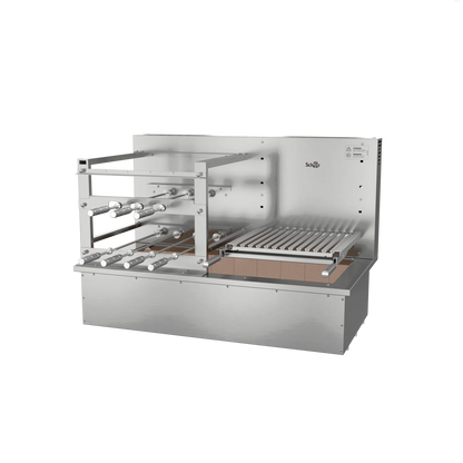 Churrasqueira Rotativa com Grelha para Bancada Cooktop Scheer DUE 610