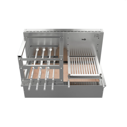 Churrasqueira Rotativa com Grelha para Bancada Cooktop Scheer DUE 610