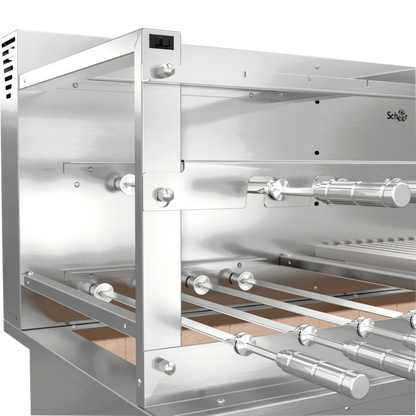Churrasqueira Rotativa com Grelha para Bancada Cooktop Scheer DUE 610