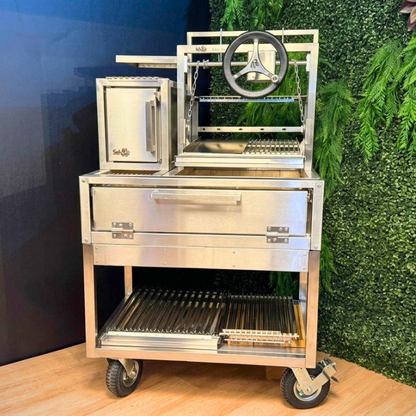 Grill with Grill Scheer La Pampa 902 with Mobile Cart