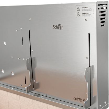 Churrasqueira Rotativa com Grelha Scheer para Bancada Cooktop I9 DUE 600