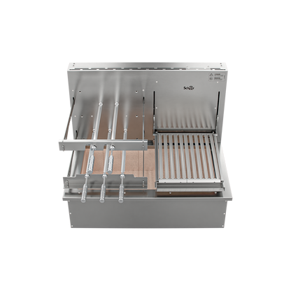 Churrasqueira Rotativa com Grelha Scheer para Bancada Cooktop I9 DUE 600