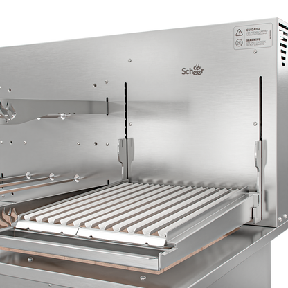 Churrasqueira Rotativa com Grelha Scheer para Bancada Cooktop I9 DUE 600