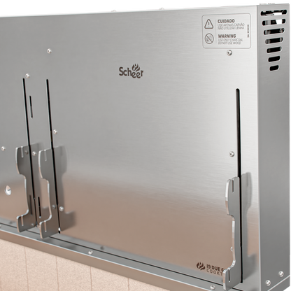 Churrasqueira Rotativa com Grelha Automática para Bancada Cooktop Scheer I9 DUE 605