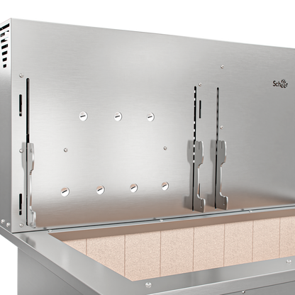 Churrasqueira Rotativa com Grelha Automática para Bancada Cooktop Scheer I9 DUE 605