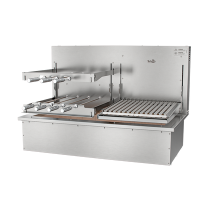 Churrasqueira Rotativa com Grelha Automática para Bancada Cooktop Scheer I9 DUE 605