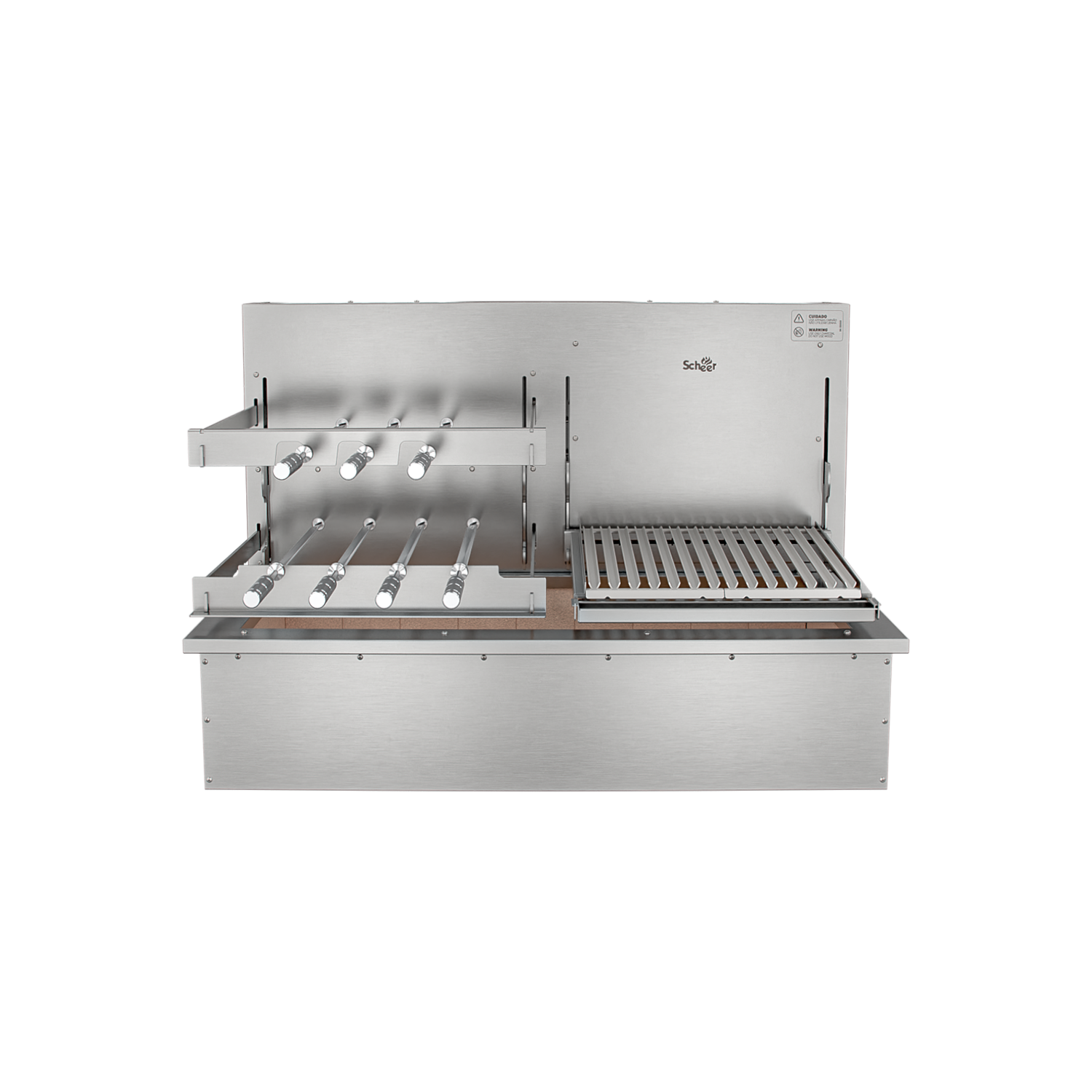 Churrasqueira Rotativa com Grelha Automática para Bancada Cooktop Scheer I9 DUE 605