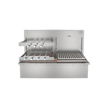 Churrasqueira Rotativa com Grelha Automática para Bancada Cooktop Scheer I9 DUE 605