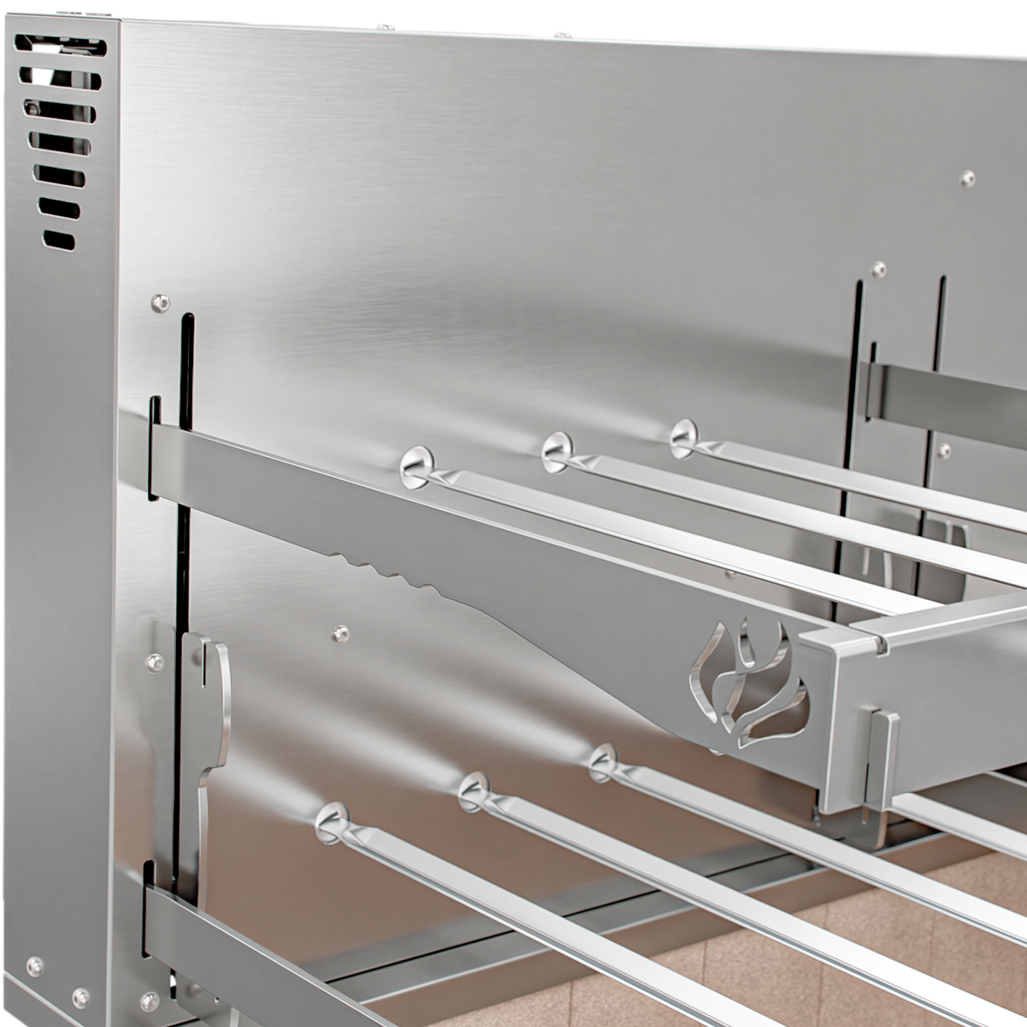 Churrasqueira Rotativa com Grelha Automática para Bancada Cooktop Scheer I9 DUE 605